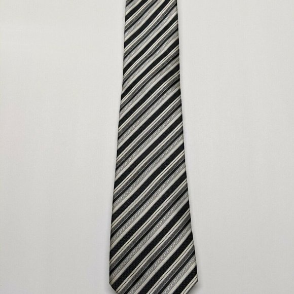 Alexander Julian Colours Striped Necktie - Picture 4 of 5